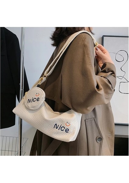 Gri 29X12X10CM Kadınlar Için Ünlü Marka Tasarım Çanta 2023 Lüks Bolso Çoğaltma Moda Retro Çanta Kadın Tote Çanta Alışveriş Çantası 2-In-1 Çanta (Yurt Dışından)