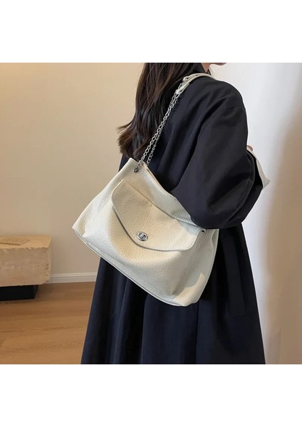 Sıcak Pembe Kadın Zincir Çanta Moda ve Basit Büyük Kapasiteli Omuz Çantası Crossbody Çanta Kadın Çanta Çantalar Копії Брендових Сумок (Yurt Dışından) modelleri