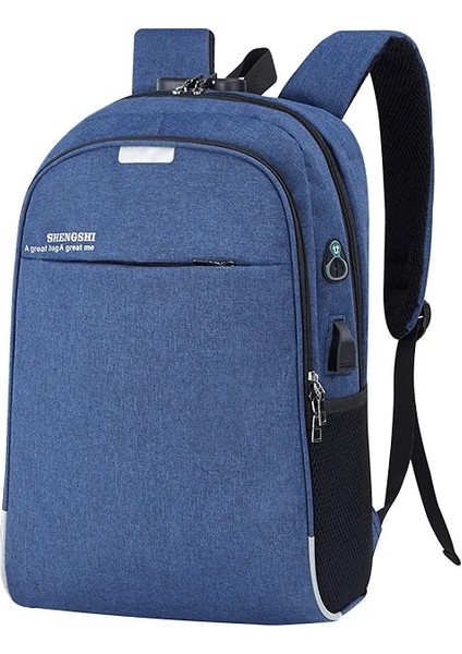 Gri 45X30X13 cm Erkek Iş Sırt Çantası Laptop Çantası USB Şarj Portu ile Şifreli Kilit Anti-Hırsızlık Tasarım Seyahat Çantası Öğrenci Okul Çantası (Yurt Dışından) modelleri