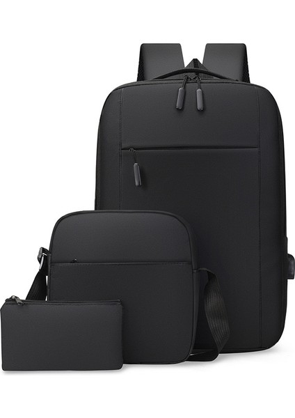 Siyah Iş 15.6 16 17 Inç Dizüstü Su Geçirmez Sırt Çantası Kadın USB Okul Çantaları Erkekler Anti Hırsızlık Sırt Çantası Kida Schoolbag Mochila Hombre (Yurt Dışından) indirimleri