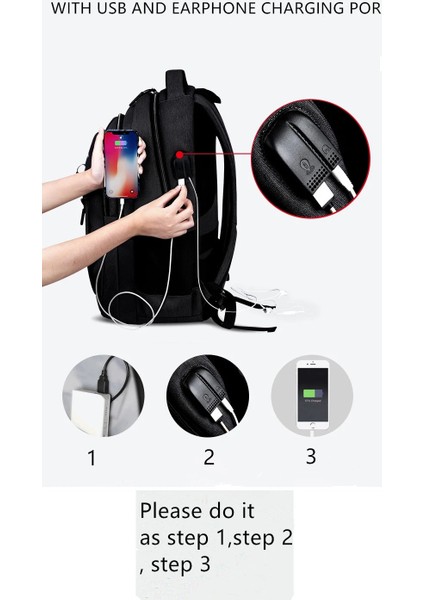 Açık Gri 18 Inç Erkek Oxford Su Geçirmez Sırt Çantası Şarj Edilebilir USB Iş Bilgisayarı Çantası Rahat Sırt Çantası Kıdemli Lise Öğrencisi Schoolbag (Yurt Dışından) indirimleri