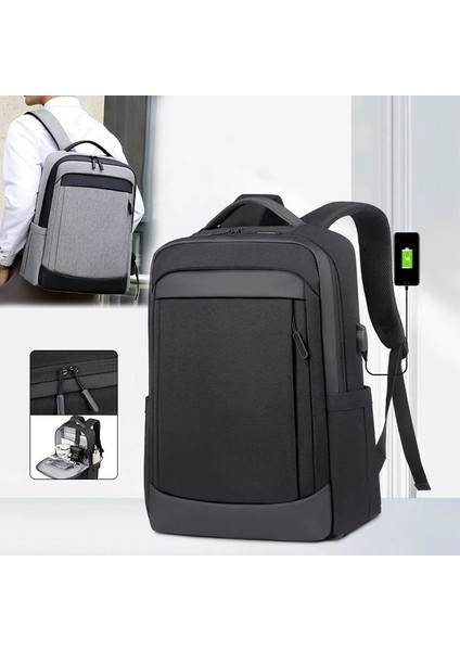 Koyu Gri 29X13X42 cm Çok Fonksiyonlu Erkek Sırt Çantası Anti-Hırsızlık Akıllı Laptop Çantası Iş Seyahati Için Büyük Kapasiteli Taşınabilir Sırt Çantası (Yurt Dışından) fiyatları