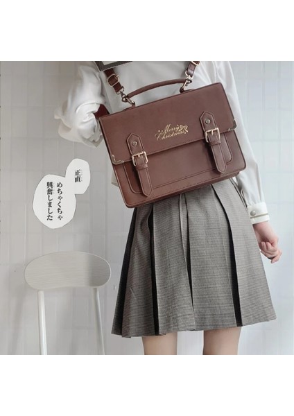 Siyah Küçük Boy Yeni Jk Üniforma Çanta Kadın Moda Satchels Çanta 2024 Genç Kız Messenger Çanta Tiki Tarzı Sırt Çantaları Büyük Kapasiteli (Yurt Dışından) indirimleri