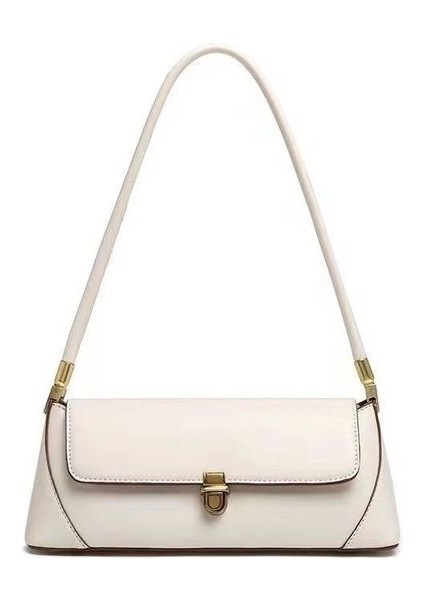 Beyaz 28 9 11CM Miyagawa Kadın 2024 Yeni Moda Çok Yönlü Koltuk Altı Çantası Büyük Kapasiteli Bir Omuz Çanta Zarif Omuz Çantaları (Yurt Dışından)