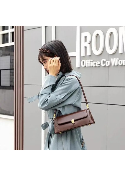 Beyaz 28 9 11CM Miyagawa Kadın 2024 Yeni Moda Çok Yönlü Koltuk Altı Çantası Büyük Kapasiteli Bir Omuz Çanta Zarif Omuz Çantaları (Yurt Dışından) indirimleri