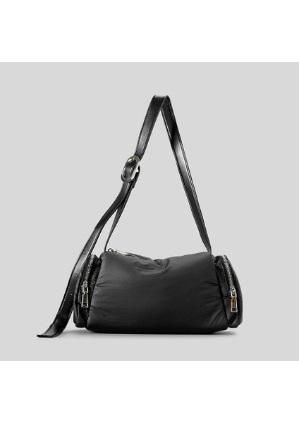 Bej Moda Basit Yastıklı Koltuk Altı Çanta Yumuşak Naylon Puffer Omuz Crossbody Çanta Rahat Hafif Iki Yan Cepler Kadın Çantası 2023 (Yurt Dışından) fiyatları
