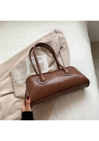 Auburn 35 7 15.5cm Miyagawa Retro Çanta Kadınlar Için 2023 Yeni Moda Niş Sonbahar Kış Tek Omuz Koltukaltı Taşınabilir Büyük Çanta (Yurt Dışından)