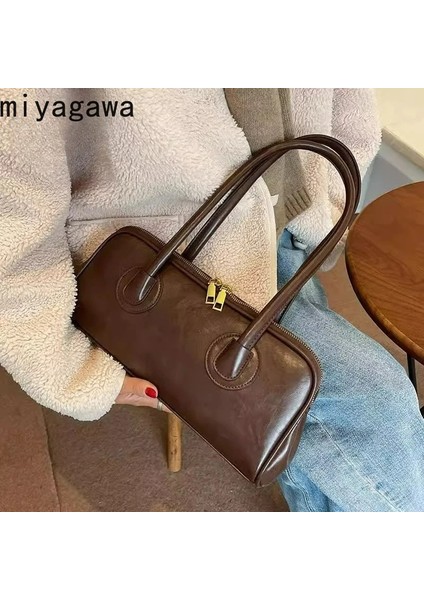 Auburn 35 7 15.5cm Miyagawa Retro Çanta Kadınlar Için 2023 Yeni Moda Niş Sonbahar Kış Tek Omuz Koltukaltı Taşınabilir Büyük Çanta (Yurt Dışından) fiyatları