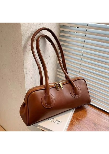 Auburn 35 7 15.5cm Miyagawa Retro Çanta Kadınlar Için 2023 Yeni Moda Niş Sonbahar Kış Tek Omuz Koltukaltı Taşınabilir Büyük Çanta (Yurt Dışından) modelleri