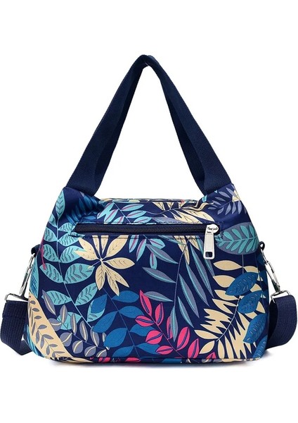 Mor Çiçekler Kadın Rahat Seyahat Crossbody Çanta Çok Katmanlı Omuz Çantası Lüks Çanta Tasarımcısı Büyük Kapasiteli Çanta Haberci Çanta (Yurt Dışından) fırsatları