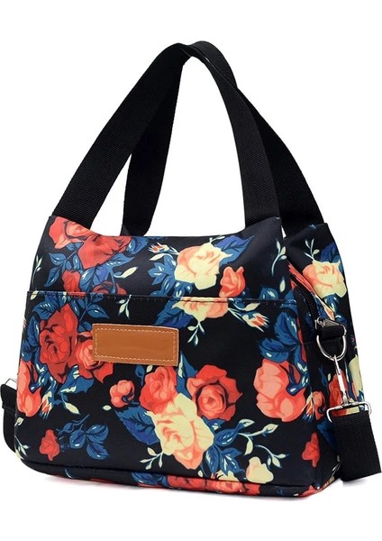 Mor Çiçekler Kadın Rahat Seyahat Crossbody Çanta Çok Katmanlı Omuz Çantası Lüks Çanta Tasarımcısı Büyük Kapasiteli Çanta Haberci Çanta (Yurt Dışından) indirimleri