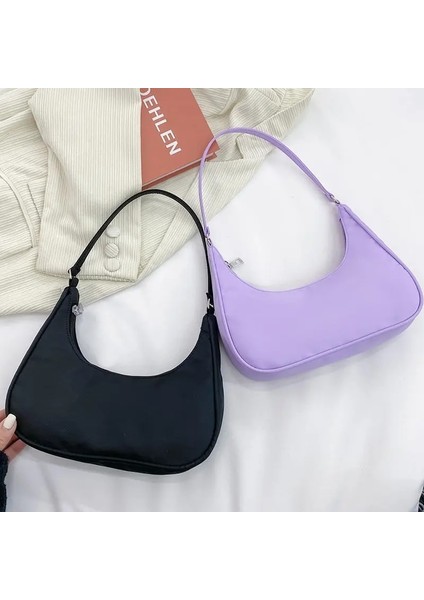 Stil 4 Kadın Çanta Koltukaltı Omuz Çantası Küçük Omuz Çanta Naylon Koltukaltı Çanta Debriyaj Kadın Hobos Yaz Basit Çanta Feminina (Yurt Dışından) indirimleri