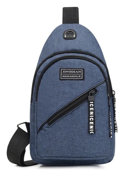 Renk 9 USB Şarj Oxford Crossbody Çanta Anti-Hırsızlık Göğüs Paketi Yaz Kısa Seyahat Haberciler Çanta Su Geçirmez Omuz Çantası (Yurt Dışından)