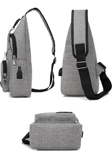 Renk 9 USB Şarj Oxford Crossbody Çanta Anti-Hırsızlık Göğüs Paketi Yaz Kısa Seyahat Haberciler Çanta Su Geçirmez Omuz Çantası (Yurt Dışından) modelleri