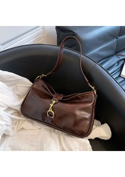 Kremsi-Beyaz 32 6 18CM Miyagawa Lniche Tasarım Koltuk Altı Çantası Retro ve Moda Kadın Omuz Çantası Zarif Yeni Kore Tarzı Çapraz Vücut Çanta (Yurt Dışından) modelleri