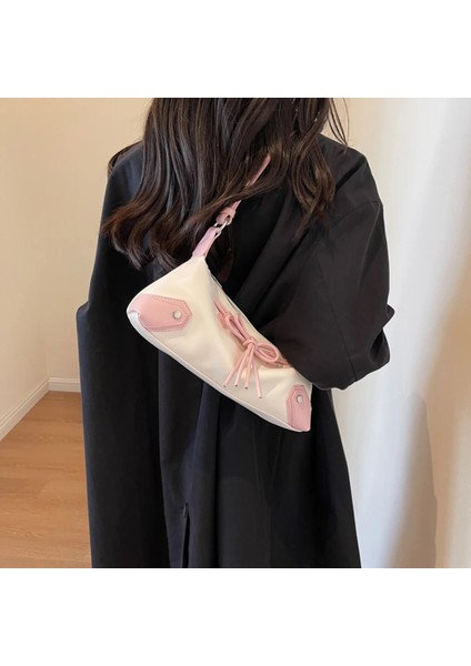 Gümüş Papyon Çanta Kadınlar Için Üst Kolu Çanta Marka Çanta Şık Y2K Trendy Omuz Çantası Kızlar Lüks Tote Kadın Alışveriş Debriyaj Çanta (Yurt Dışından) fiyatları