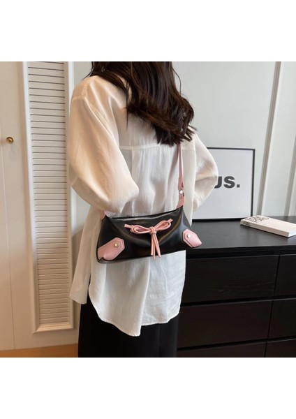 Gümüş Papyon Çanta Kadınlar Için Üst Kolu Çanta Marka Çanta Şık Y2K Trendy Omuz Çantası Kızlar Lüks Tote Kadın Alışveriş Debriyaj Çanta (Yurt Dışından) fırsatları