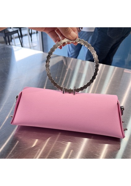 Siyah Jiomay Moda Trendleri Bez Çantalar Lüks Tasarımcı Çanta Elmas Yaka Çantalar Kadınlar Için Baget Kişilik Tasarım Makyaj Çantası (Yurt Dışından) modelleri