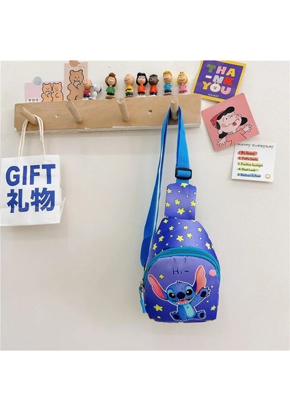 16-13X18X7CM Disney Çocuk Göğüs Çantası Lilo ve Dikiş Karikatür Kanvas Crossbody Çanta Kızlar Için Sevimli Prenses Elsa Mickey Mouse Omuzdan Askili Çanta (Yurt Dışından) modelleri