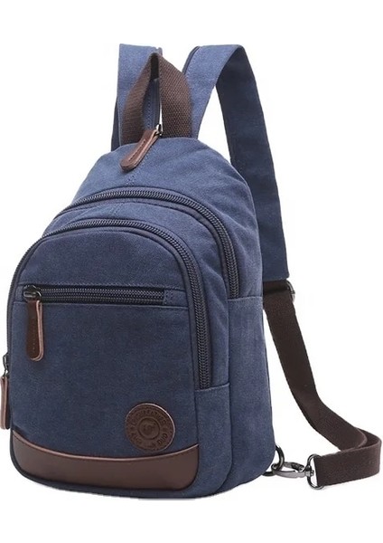 Açık Mavi Düz Renk Kanvas Göğüs Çantası Eğlence Koşum Modası (Yurt Dışından) modelleri