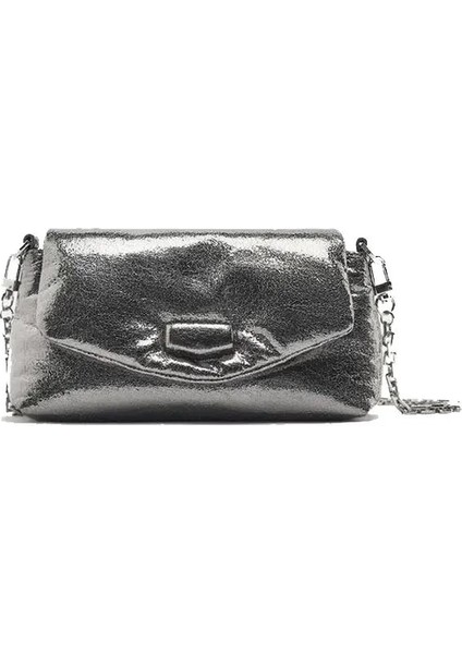 Mavi Yaz Yeni Gelenler Parlak Rugan Pu Deri Crossbody Çanta Kadınlar Için Küçük Flap Bayan Omuzdan Askili Çanta Kaliteli (Yurt Dışından) fiyatları