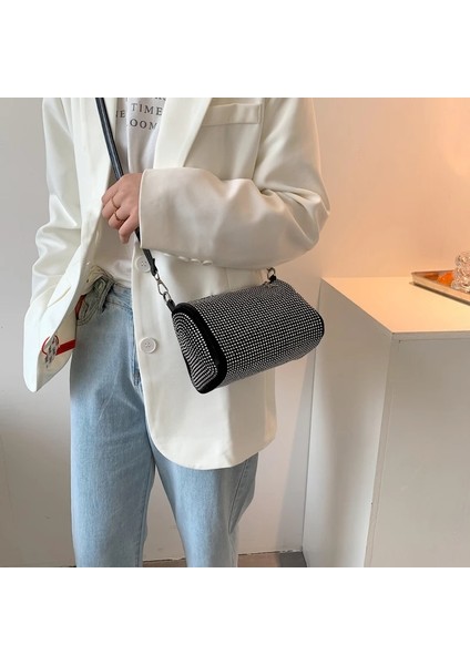 Siyah 19CMX13CMX12CM Moda Küçük Elmas Boston Omuz Çantaları Kadın 2022 Trend Kadın Messneger Çanta Yaz Crossbody Çanta Bayanlar Yüksek Kalite (Yurt Dışından) modelleri