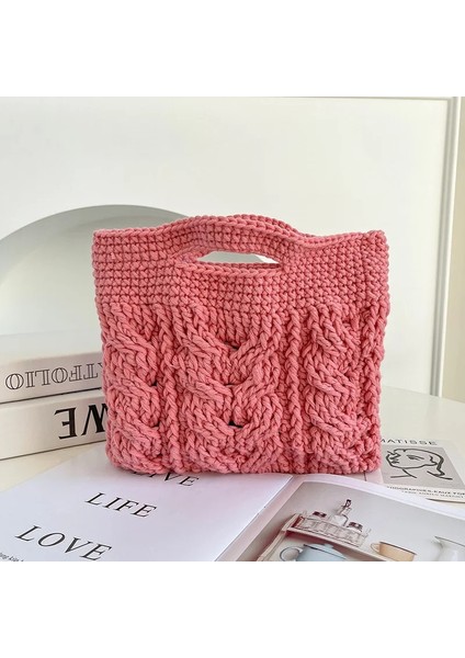 Koyu Gri Saf El Dokuma Basit Retro Çanta Kare Açık Boston Tarzı Yün Bayan Çanta (Yurt Dışından) indirimleri