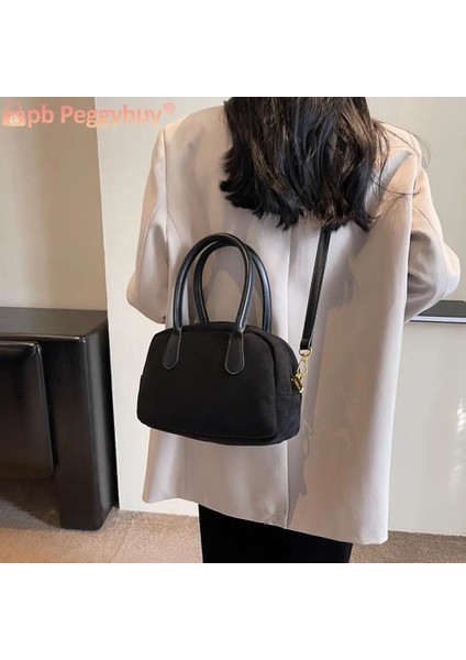 Kahve Kadın Rahat Satchel Çanta Ayarlanabilir Askı Pu Deri Şık Hobo Çanta Düz Renk Retro Crossbody Çanta Büyük Kapasiteli Askılı Çanta (Yurt Dışından) modelleri