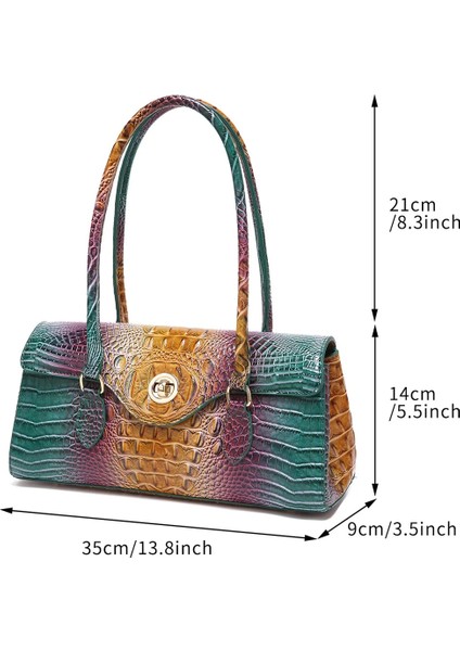 Stil 5 Retro El Koltukaltı Sarma Yöntemi Sopa Kadın Wrap Timsah Desen Brahman Koltukaltı Çanta Bozuk Para Cüzdanı Bolsas Femininas (Yurt Dışından) fiyatları