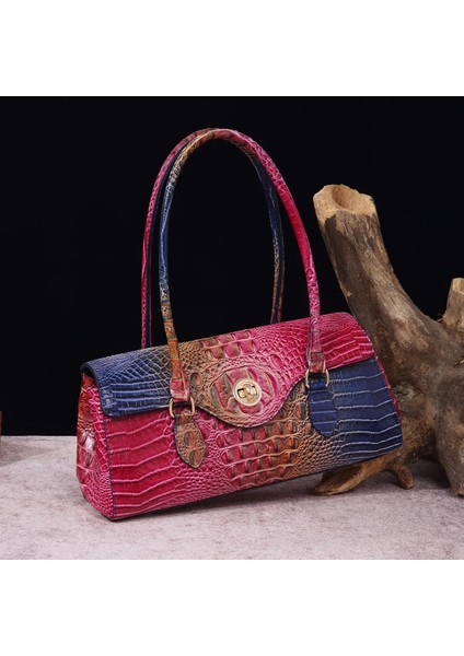 Stil 5 Retro El Koltukaltı Sarma Yöntemi Sopa Kadın Wrap Timsah Desen Brahman Koltukaltı Çanta Bozuk Para Cüzdanı Bolsas Femininas (Yurt Dışından) fırsatları