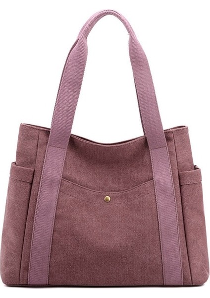 Gök Mavisi A4 Büyük Kadın Tote Çanta Kanvas Kumaş Omuz Çantası Kadın 2022 Büyük Rahat Kanvas Çanta Çanta Kadınlar Için Okul Genç Bayanlar (Yurt Dışından)