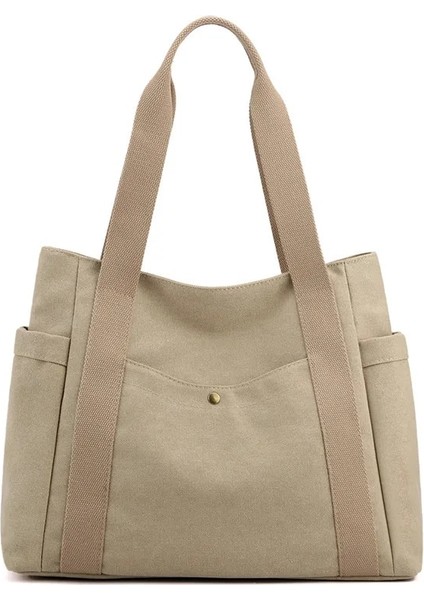 Gök Mavisi A4 Büyük Kadın Tote Çanta Kanvas Kumaş Omuz Çantası Kadın 2022 Büyük Rahat Kanvas Çanta Çanta Kadınlar Için Okul Genç Bayanlar (Yurt Dışından) fiyatları