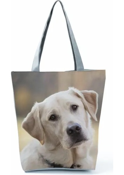 HL5149 Köpek Çantası Alman Çoban / Boston Terrier / Bulldog / Husky Köpek Nedensel Tote Çanta Kadın Çanta Bayan Omuz Çantaları Yeniden Kullanılabilir Alışveriş Çantası (Yurt Dışından)