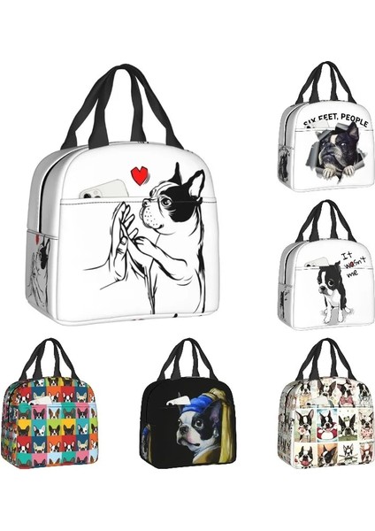Stil 10 22X20X13 cm Boston Teriyer Aşk Metresi Köpekler Taşınabilir Öğle Yemeği Kutuları Sızdırmaz Soğutucu Termal Gıda Yalıtımlı Öğle Yemeği Çantası Okul Çocukları (Yurt Dışından) fiyatları