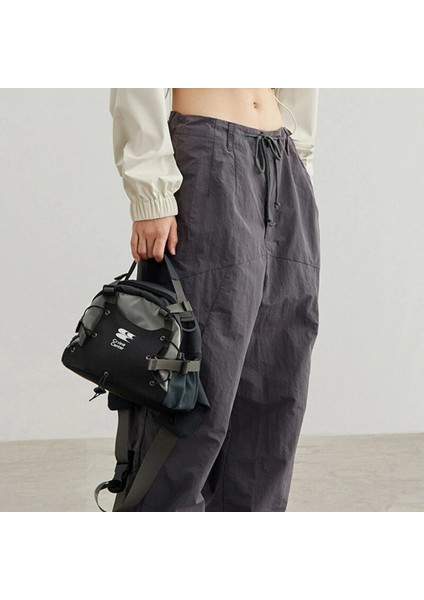 21X10X26CM Kore Vintage Punk Açık Crossbody Çanta Y2K Grunge Erkekler Bel Paketleri Boston Çanta Spor Fanny Paketi Fonksiyonel Messenger Çanta (Yurt Dışından) modelleri