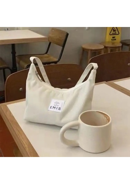 Pembe Kadın Çantası Naylon Koltukaltı Omuz Çanta Kanvas Küçük Omuz Çantası Marka Debriyaj Kadın Hobos Yaz Basit Çanta Bolso Feminina (Yurt Dışından) indirimleri