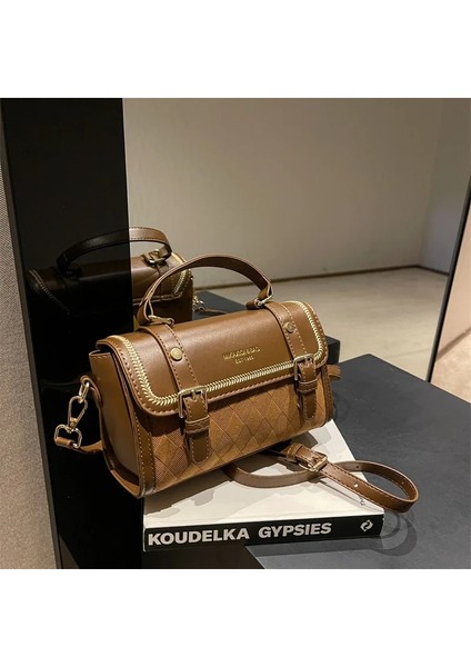 Siyah 21X14X9CM Marka Özgünlük Tasarım Kadın Çanta 2023 Lüks Çanta Bolso Çoğaltma Moda Retro Çanta Kadın Omuz Çantası Messenger Çanta (Yurt Dışından) modelleri