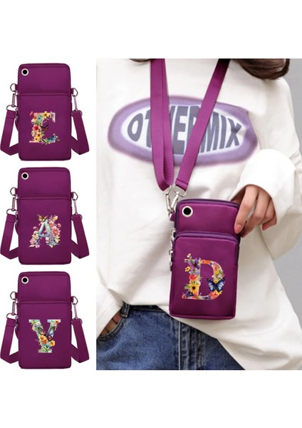 7butterfly Harf D 2024 Kanvas Crossbody Çanta Taşınabilir Cep Telefonu Çantası Kadın Çanta Cep Telefonu Çanta Kelebek Serisi Omuz Çantası Yeni Moda (Yurt Dışından) fiyatları