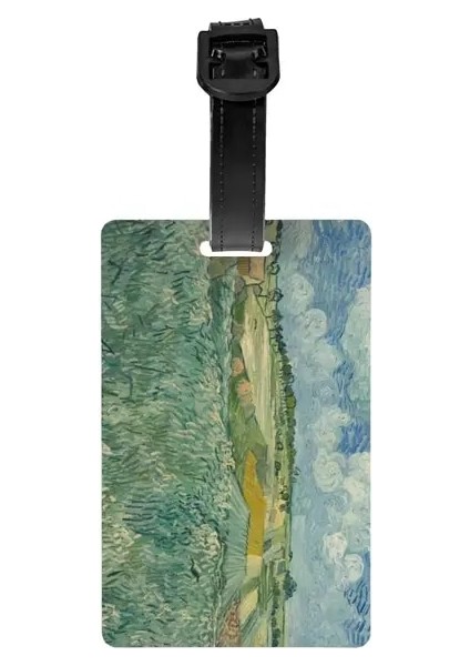 Stil 7 Özel Boston Terrier Sanat Van Gogh Yıldızlı Gece Bagaj Etiketi Isim Kartı ile Yavru Köpek Sanat Hayvan Kimlik Etiketi Seyahat Çantası Bavul (Yurt Dışından)