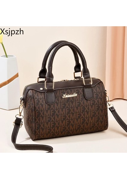 Fotoğraf Color1 Lüks Kadın Çanta Ana Kesesi Bayan Çanta Vintage Mektup Baskı Omuz Çantası Boston Kadın Çantası Yüksek Kaliteli Haberci Çanta (Yurt Dışından) fiyatları