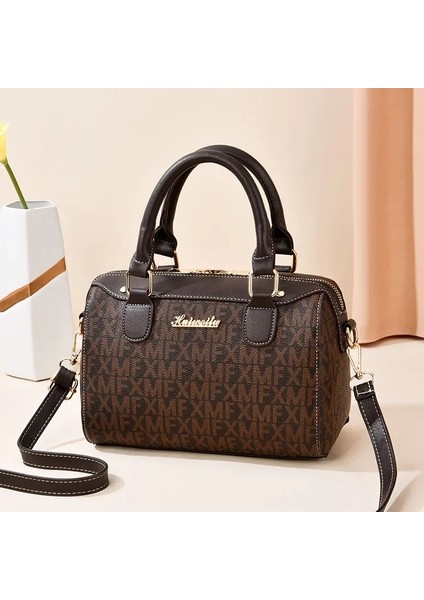 Fotoğraf Color1 Lüks Kadın Çanta Ana Kesesi Bayan Çanta Vintage Mektup Baskı Omuz Çantası Boston Kadın Çantası Yüksek Kaliteli Haberci Çanta (Yurt Dışından) indirimleri