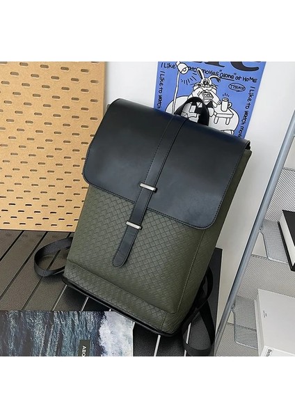 A1 Yeni Sırt Çantası Erkekler Iş Kore Tarzı Trendy Tasarım Siyah Seyahat Büyük Kapasiteli Dizüstü Rahat Öğrenci Okul Çantası Serin Yakışıklı (Yurt Dışından)