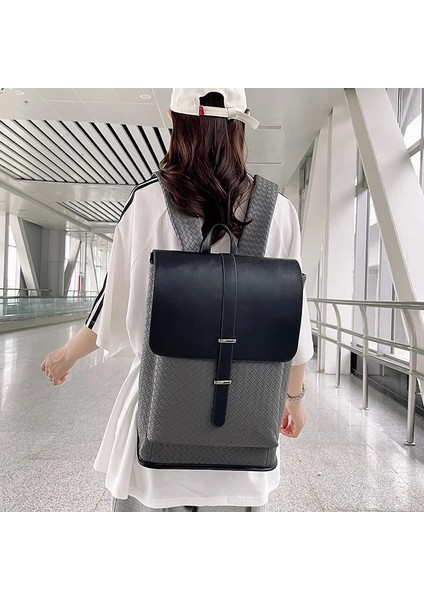 A1 Yeni Sırt Çantası Erkekler Iş Kore Tarzı Trendy Tasarım Siyah Seyahat Büyük Kapasiteli Dizüstü Rahat Öğrenci Okul Çantası Serin Yakışıklı (Yurt Dışından) fırsatları