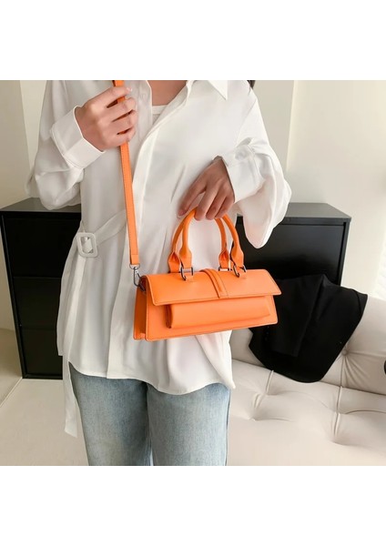 Siyah 28CMX12CMX6CM Bahar Moda Küçük Çanta ve Çantalar Tasarımcı Kadın Omuz Çantası Katı Pu Deri Crossbody Çanta Klasik Kadın El Çantası (Yurt Dışından) fırsatları