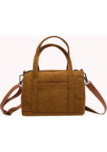Kahverengi Kadife Crossbody Çanta Büyük Kapasiteli Kadın Omuz Çantaları Moda Basit Rahat Taşınabilir Eğlence Çantaları Hafta Sonu Tatili Için (Yurt Dışından) modelleri