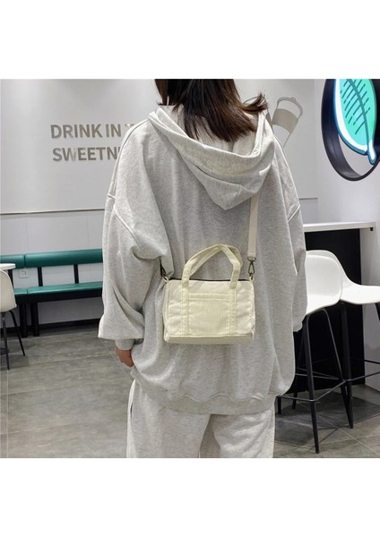 Kahverengi Kadife Crossbody Çanta Büyük Kapasiteli Kadın Omuz Çantaları Moda Basit Rahat Taşınabilir Eğlence Çantaları Hafta Sonu Tatili Için (Yurt Dışından) indirimleri