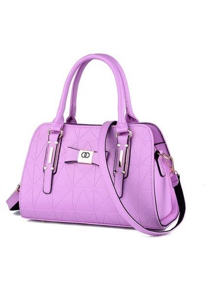Mor Kadın Çanta 2018 Yeni Kadın Çantası Basit Kadın Omuz Çantaları Tasarımcı Bayanlar Çiçek Kadın Messenger Bayan Tote Kızlar Paketi (Yurt Dışından)