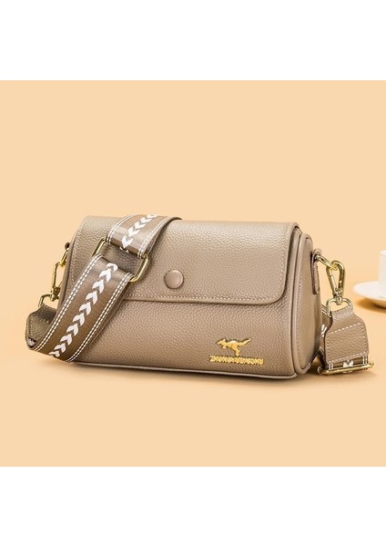 Haki-Timsah 100% Inek Derisi Deri Kadınlar Için Crossbody Çanta 2023 Moda Boston Yastık Çanta Kadın Omuz Askılı Çanta Çanta ve Cüzdanlar (Yurt Dışından)