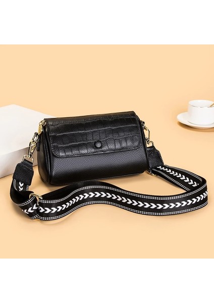 Haki-Timsah 100% Inek Derisi Deri Kadınlar Için Crossbody Çanta 2023 Moda Boston Yastık Çanta Kadın Omuz Askılı Çanta Çanta ve Cüzdanlar (Yurt Dışından) fırsatları