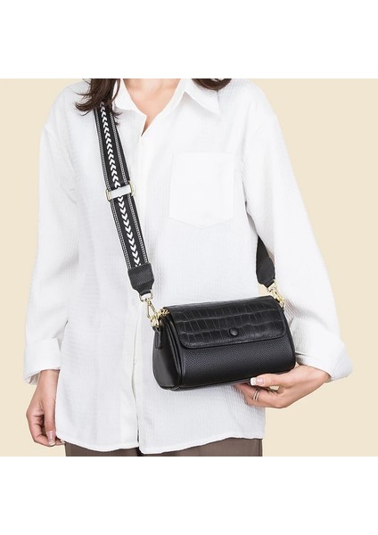 Haki-Timsah 100% Inek Derisi Deri Kadınlar Için Crossbody Çanta 2023 Moda Boston Yastık Çanta Kadın Omuz Askılı Çanta Çanta ve Cüzdanlar (Yurt Dışından) indirimleri